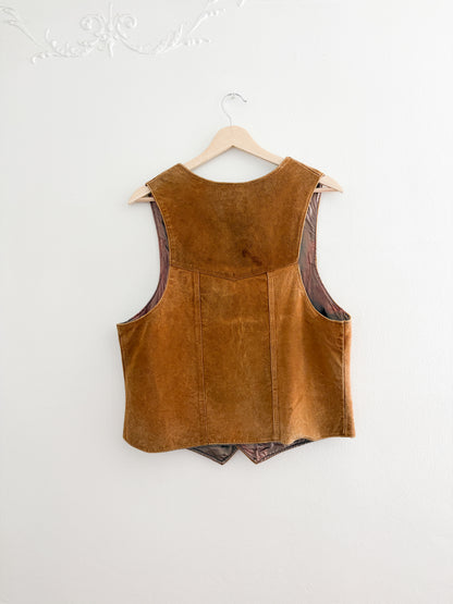Vintage Leather Vest (S/M)