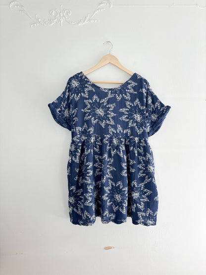 Free People Blue Floral Mini Dress