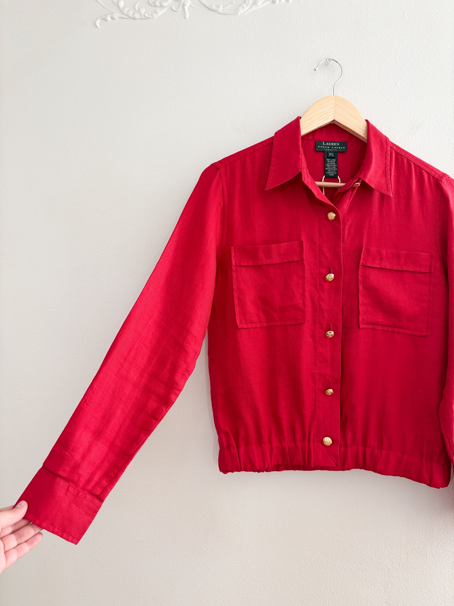 Vintage Ralph Lauren Linen Button Up (S)