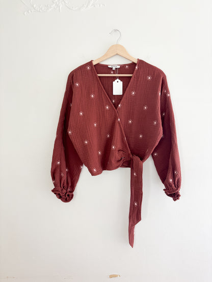Madewell Wrap Floral Blouse (S)