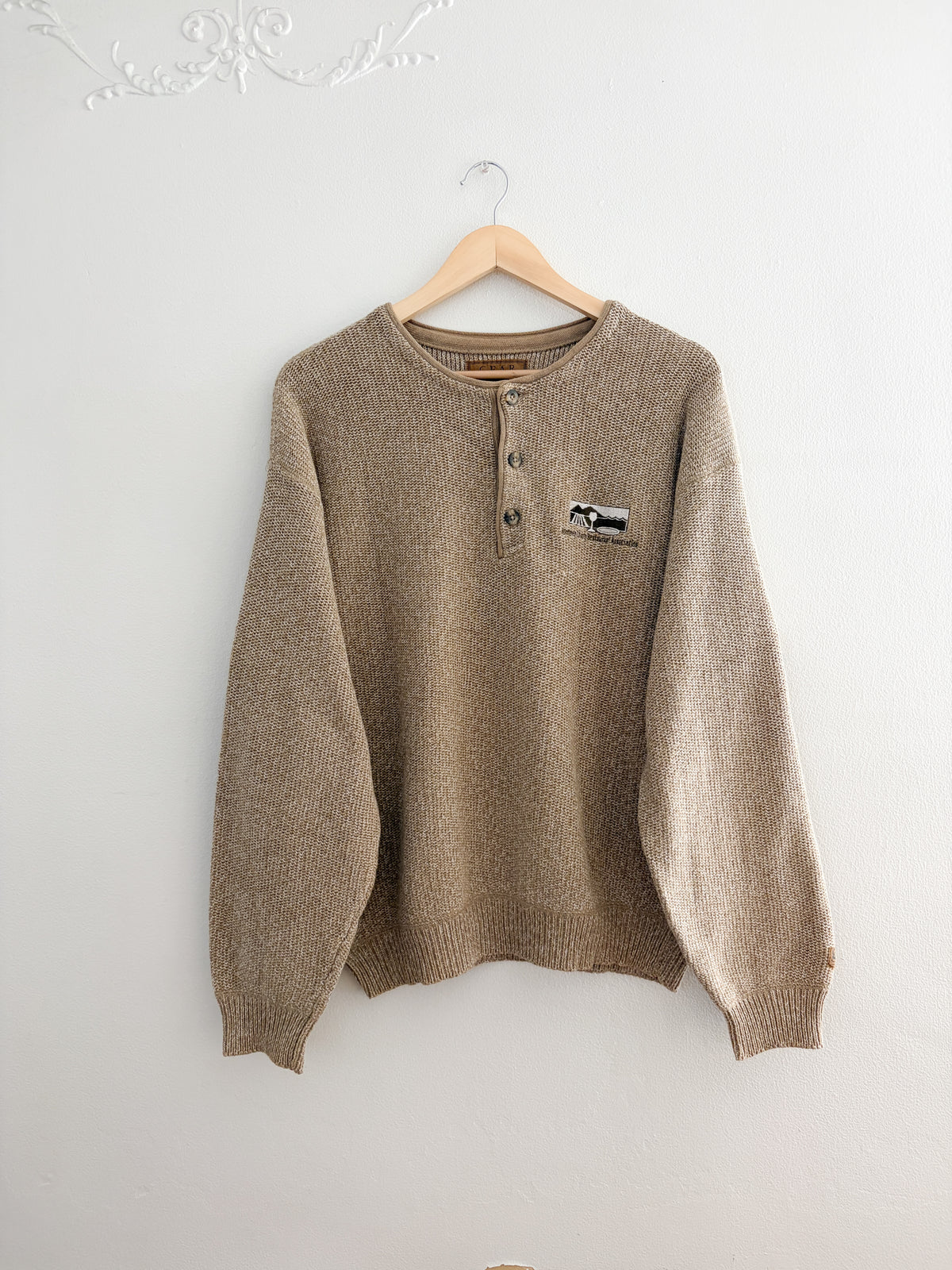 Vintage Henley Sweater (L)