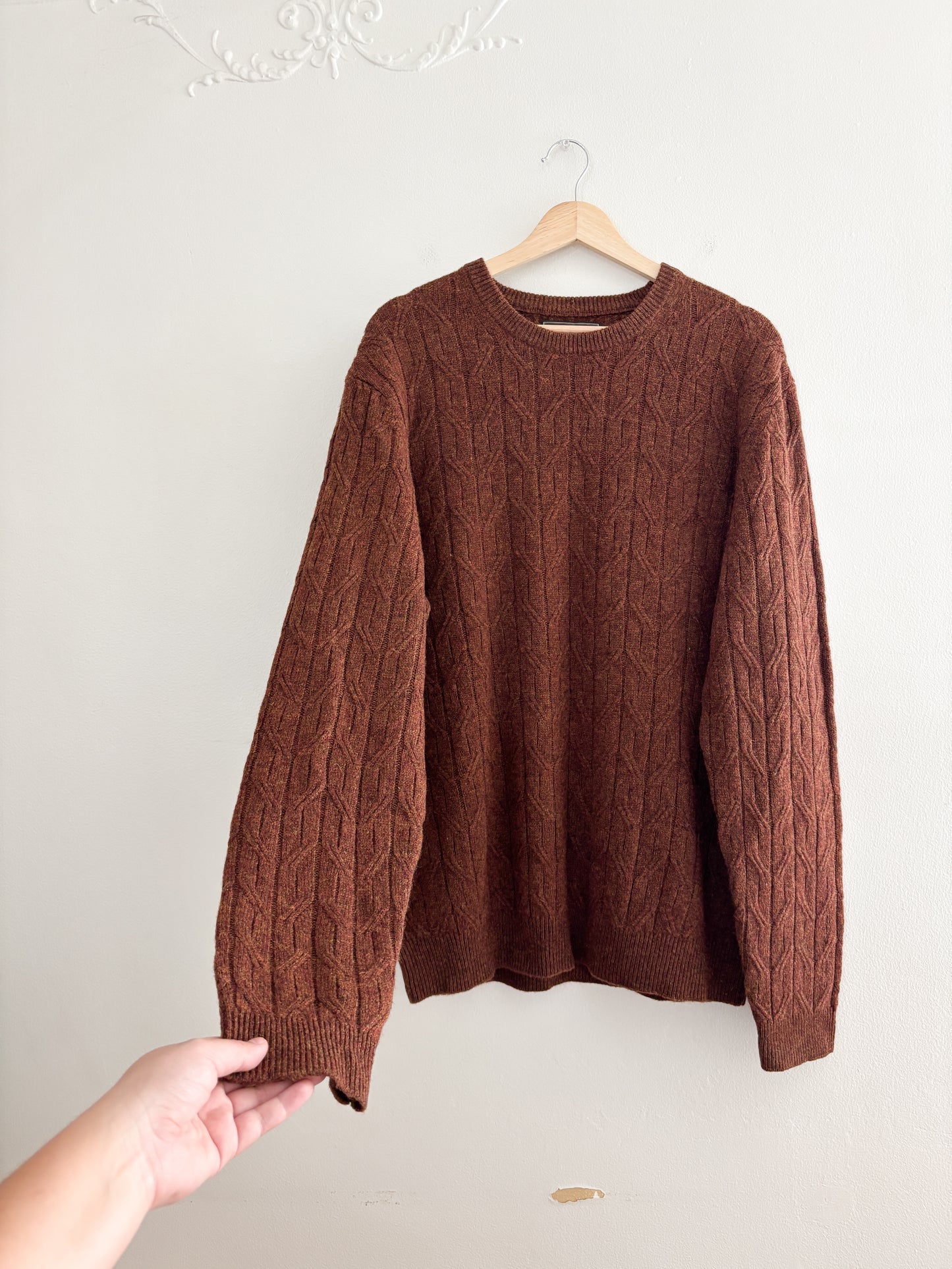 Rust Wool Blend Sweater (XL)