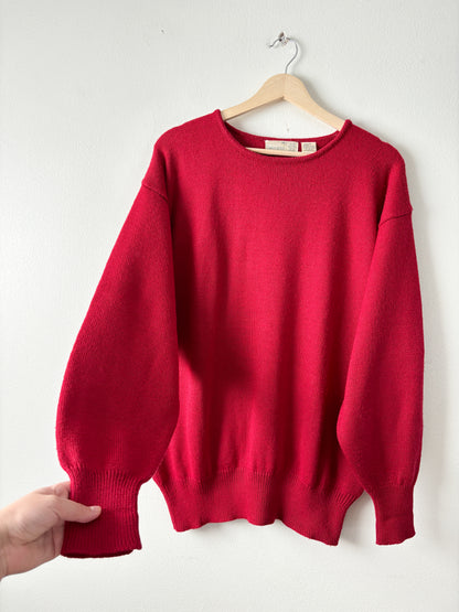 Vintage Red Wool blend sweater
