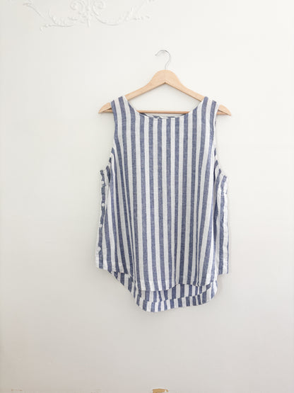 Blue Striped Tank Top (M/L)