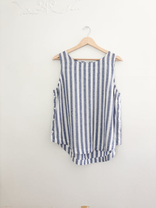 Blue Striped Tank Top (M/L)