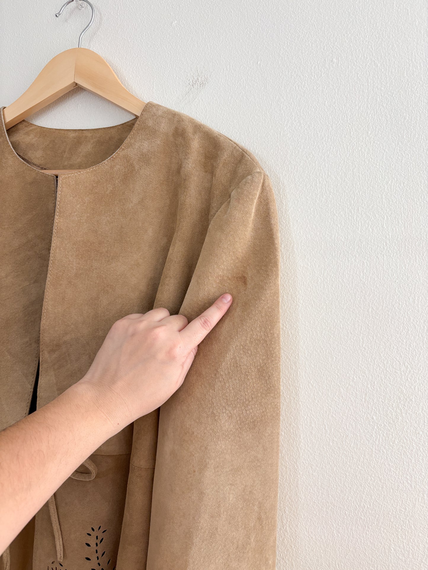 Vintage Valerie Stevens Leather Tie Jacket (L/XL)