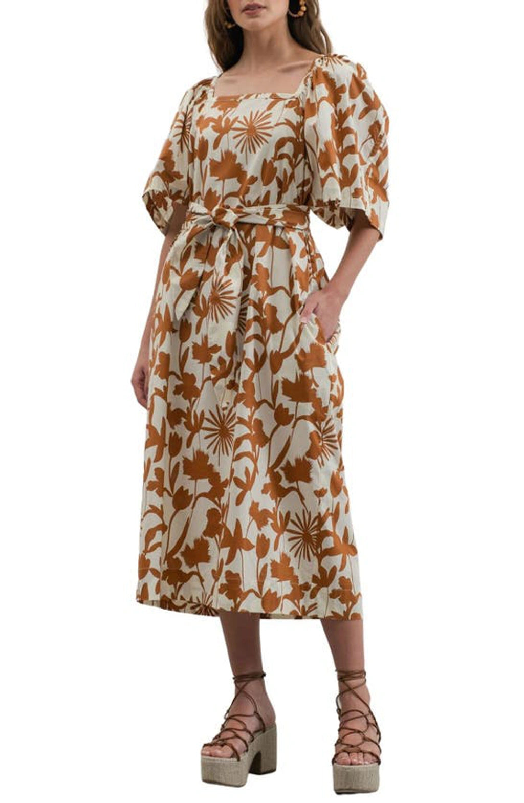 Zoe and Claire Floral dress (M)