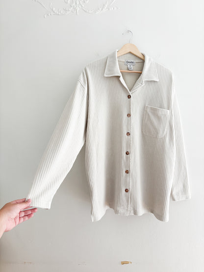 Vintage Chenille Button Up (M)
