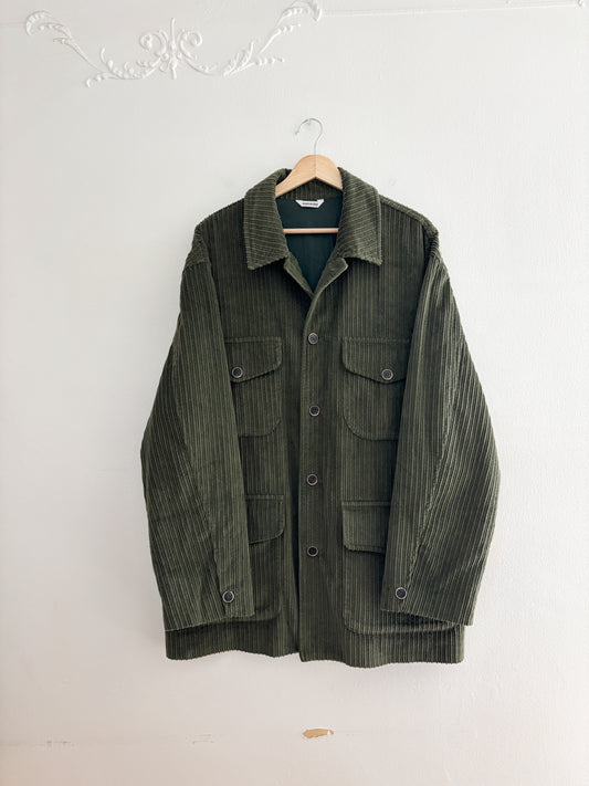 Vintage Green Corduroy Jacket (L)
