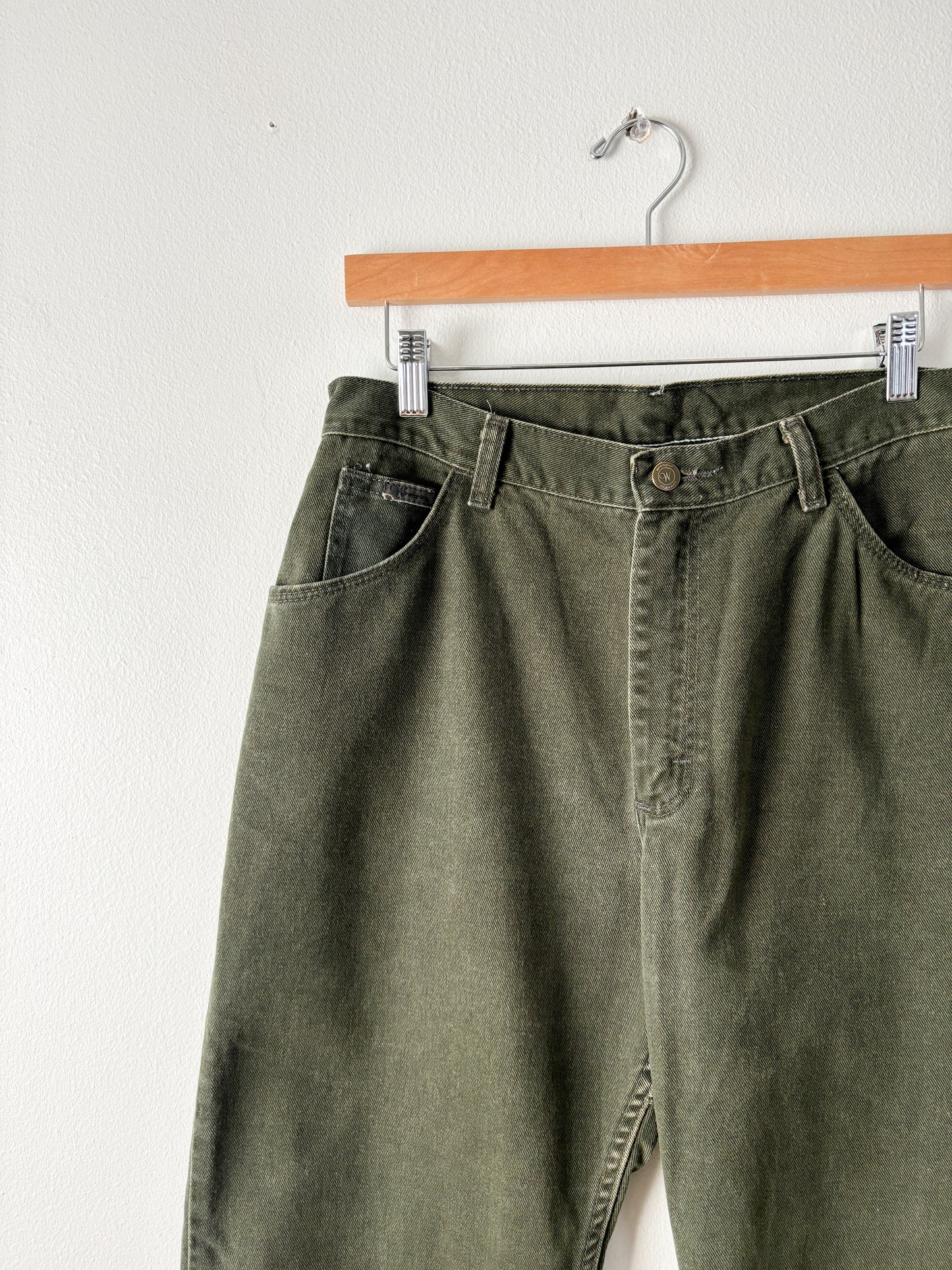Vintage Olive Green Wrangler Jeans