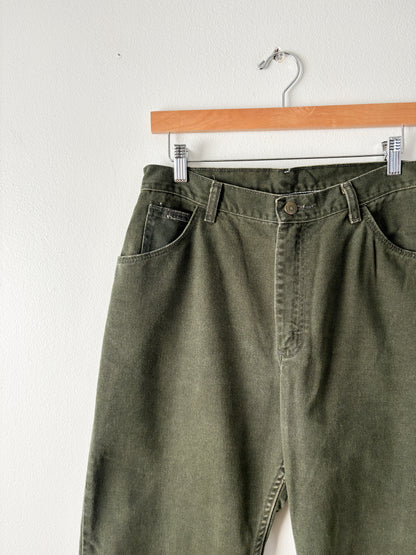 Vintage Olive Green Wrangler Jeans