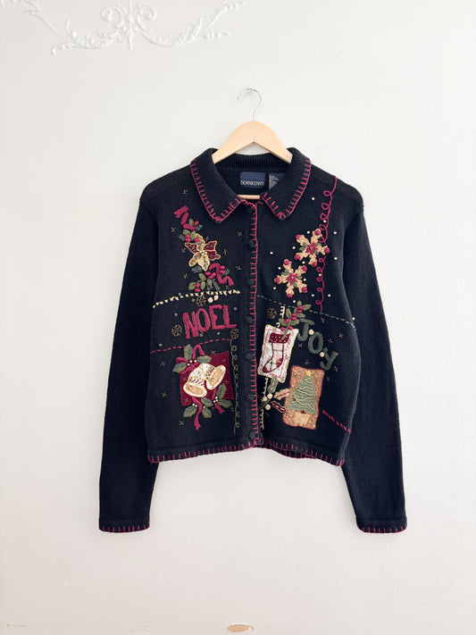 Vintage Noel Festive Cardigan (M)