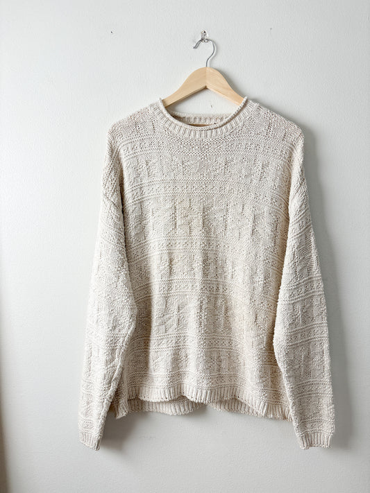 Vintage oat patterned knit