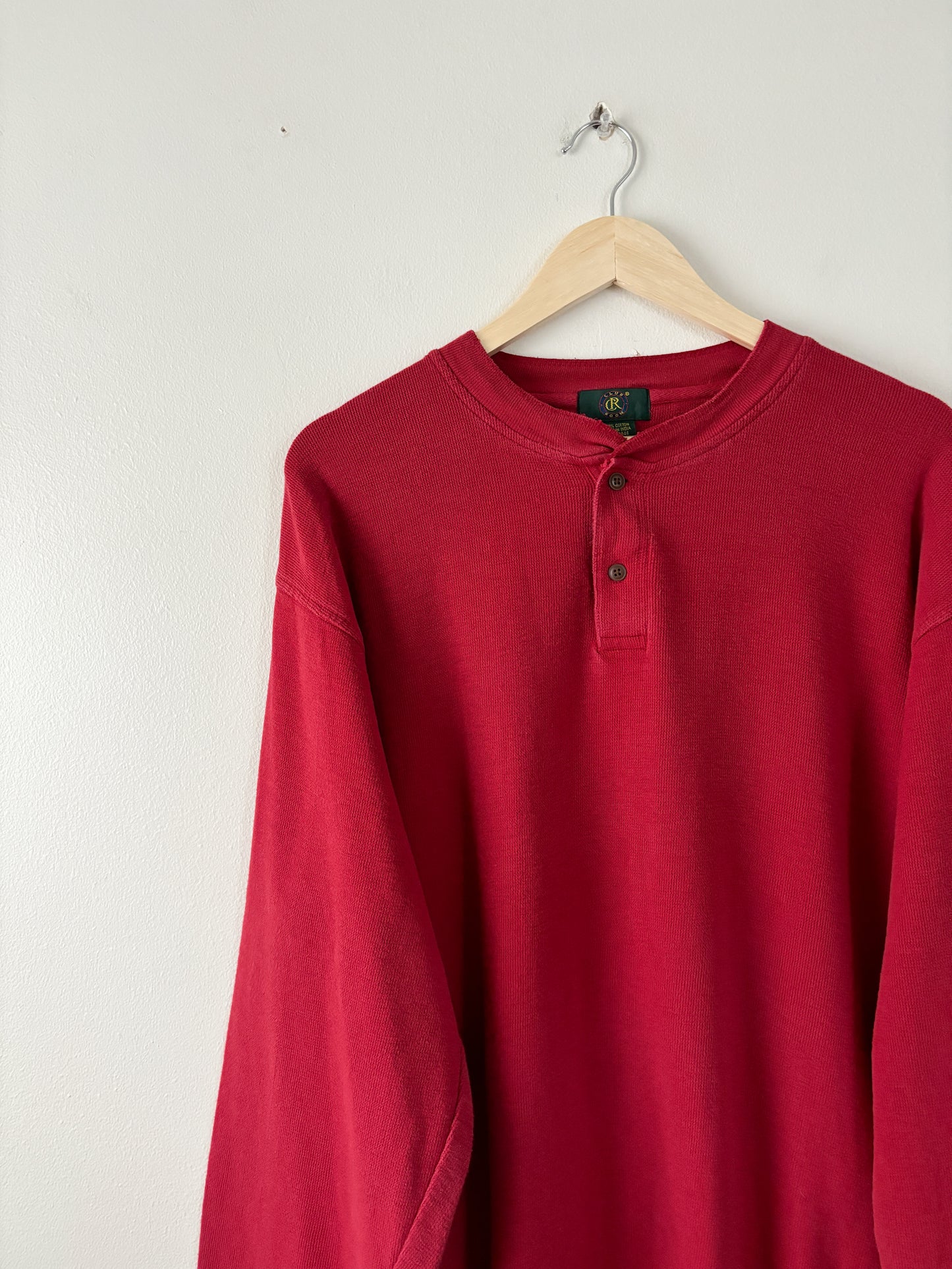 Vintage Red Henley
