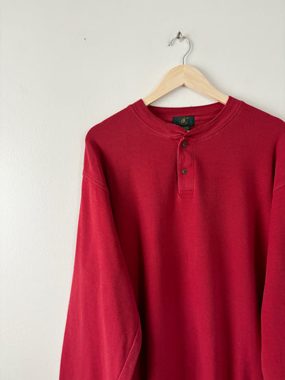 Vintage Red Henley