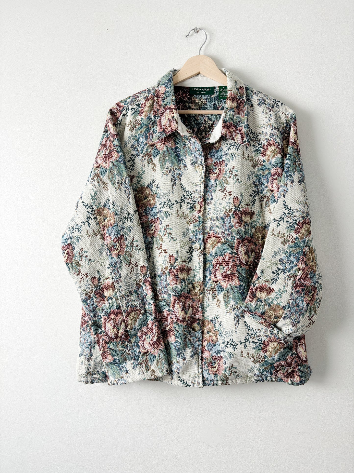 Vintage Floral tapestry jacket