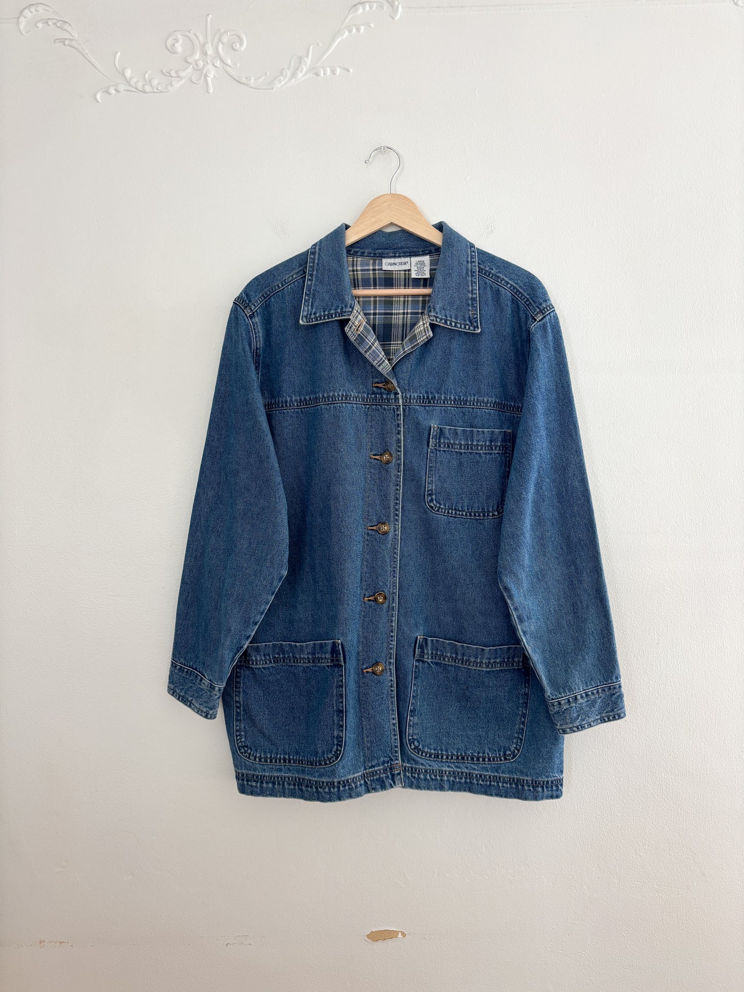 Vintage Denim Chore Jacket (L)