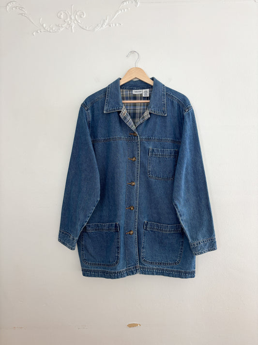 Vintage Denim Chore Jacket (L)