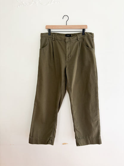 Banana Republic Twill Straight Pull On Pants (L)