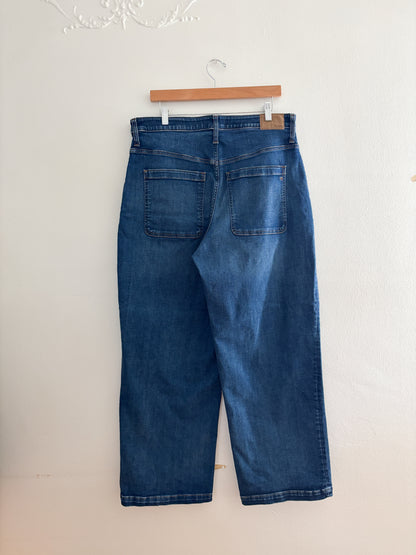 Madewell Curvy Emmett Wide Leg Jeans (33)