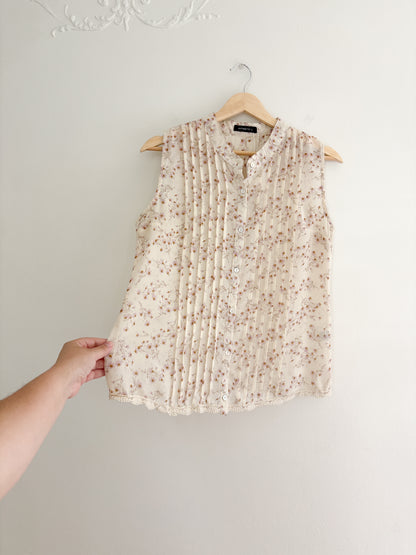 Floral Flowy Tank Top (L)