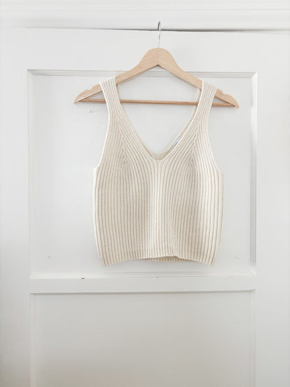 Ribbed Knit Tank (L)