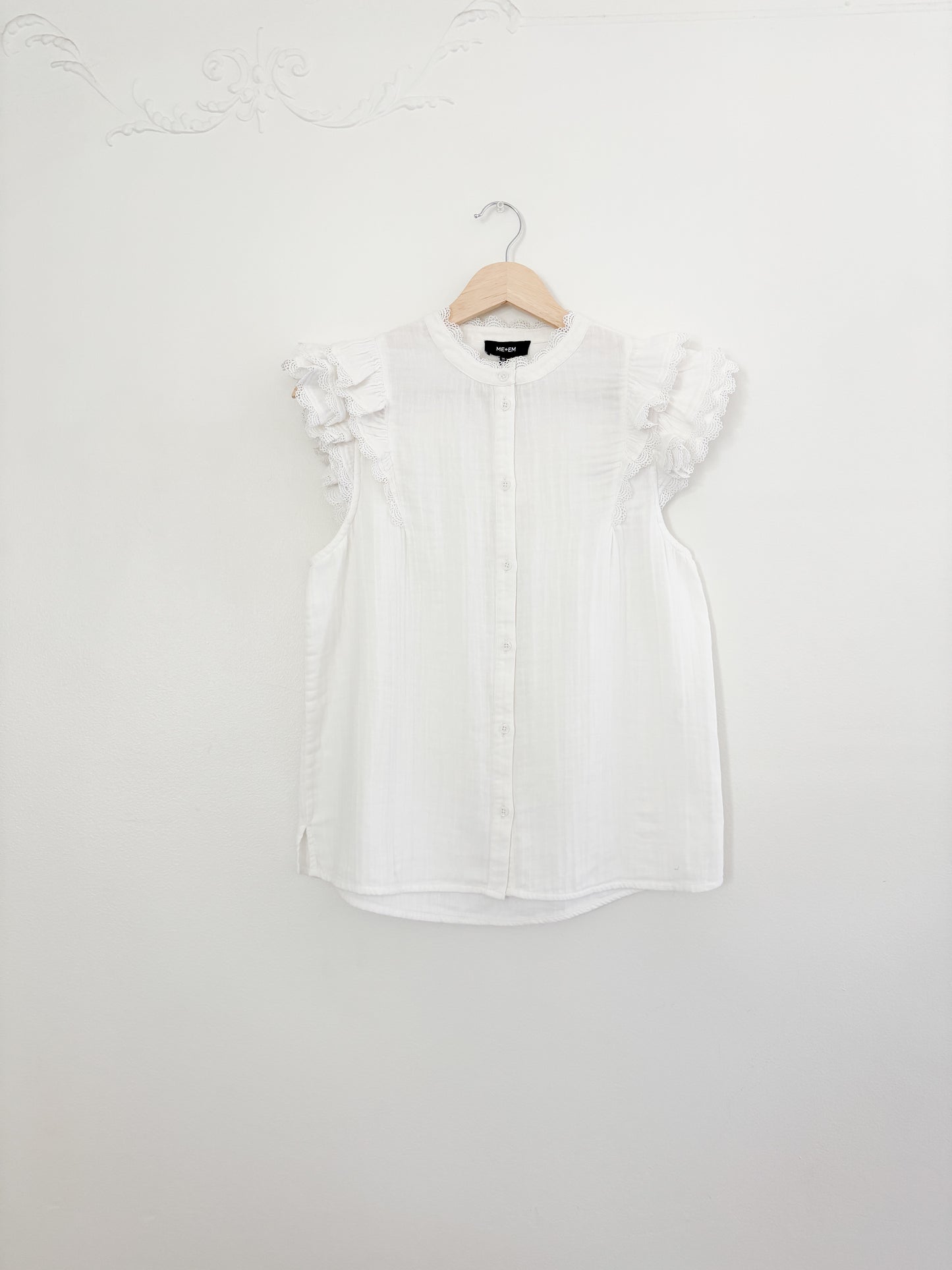 ME + EM White Ruffle Blouse (6)