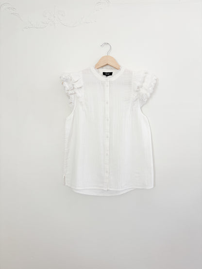 ME + EM White Ruffle Blouse (6)