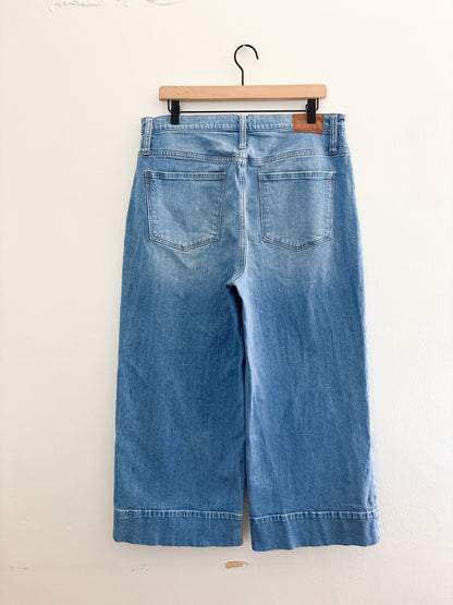 Madewell Wide Leg Crop Jeans (32)
