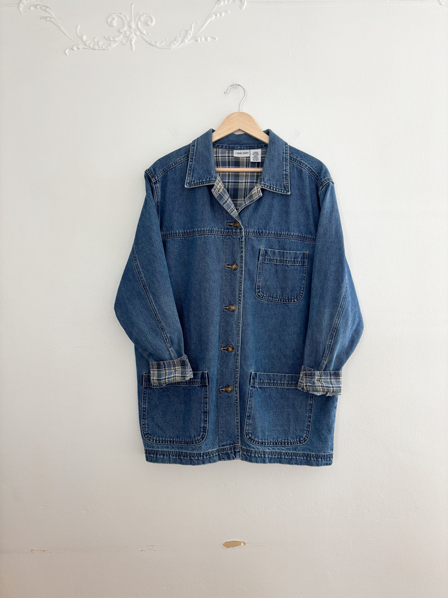 Vintage Denim Chore Jacket (L)