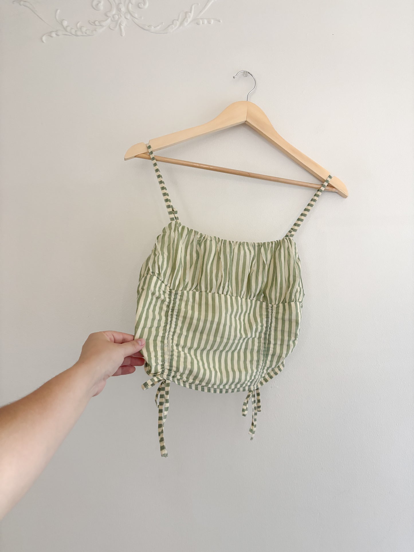 Urban Outfitters Striped Green Tank Top (M)