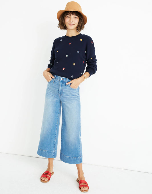 Madewell Wide Leg Crop Jeans (32)