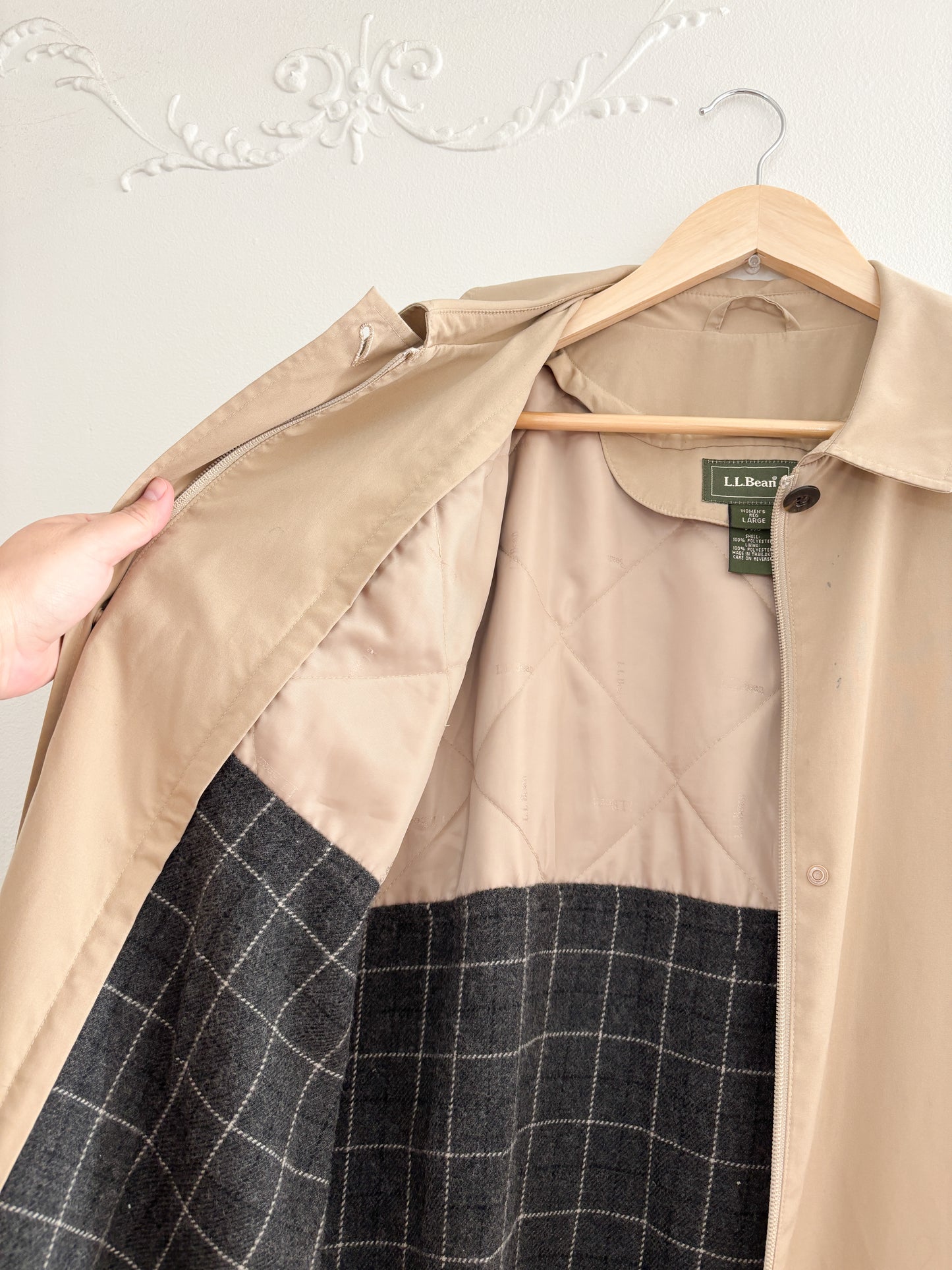 Vintage LL Bean Trench Coat (L)