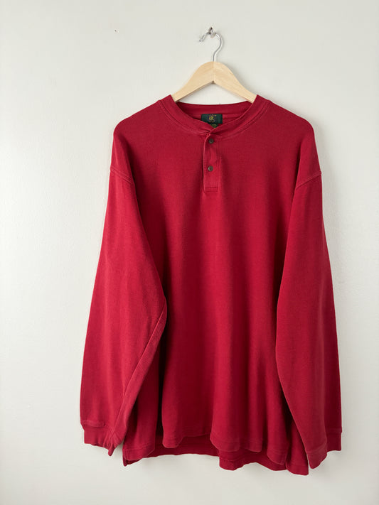 Vintage Red Henley