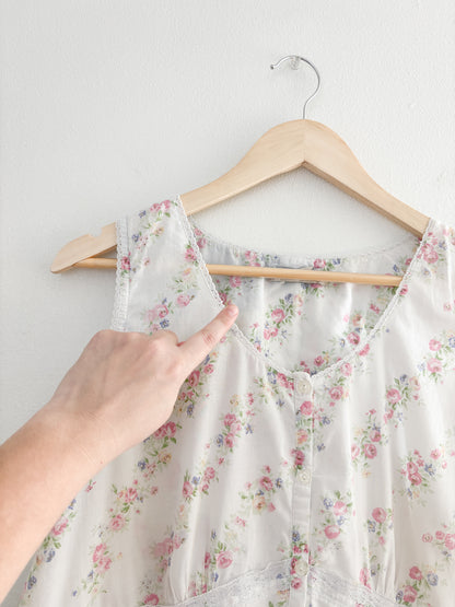 Vintage Laura Ashley Floral Tank Top (M/L)
