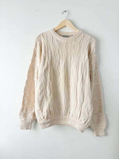 Vintage Cream Coogi Style Sweater