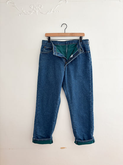 Vintage LL Bean Fleece Lined Jeans (32/33”)