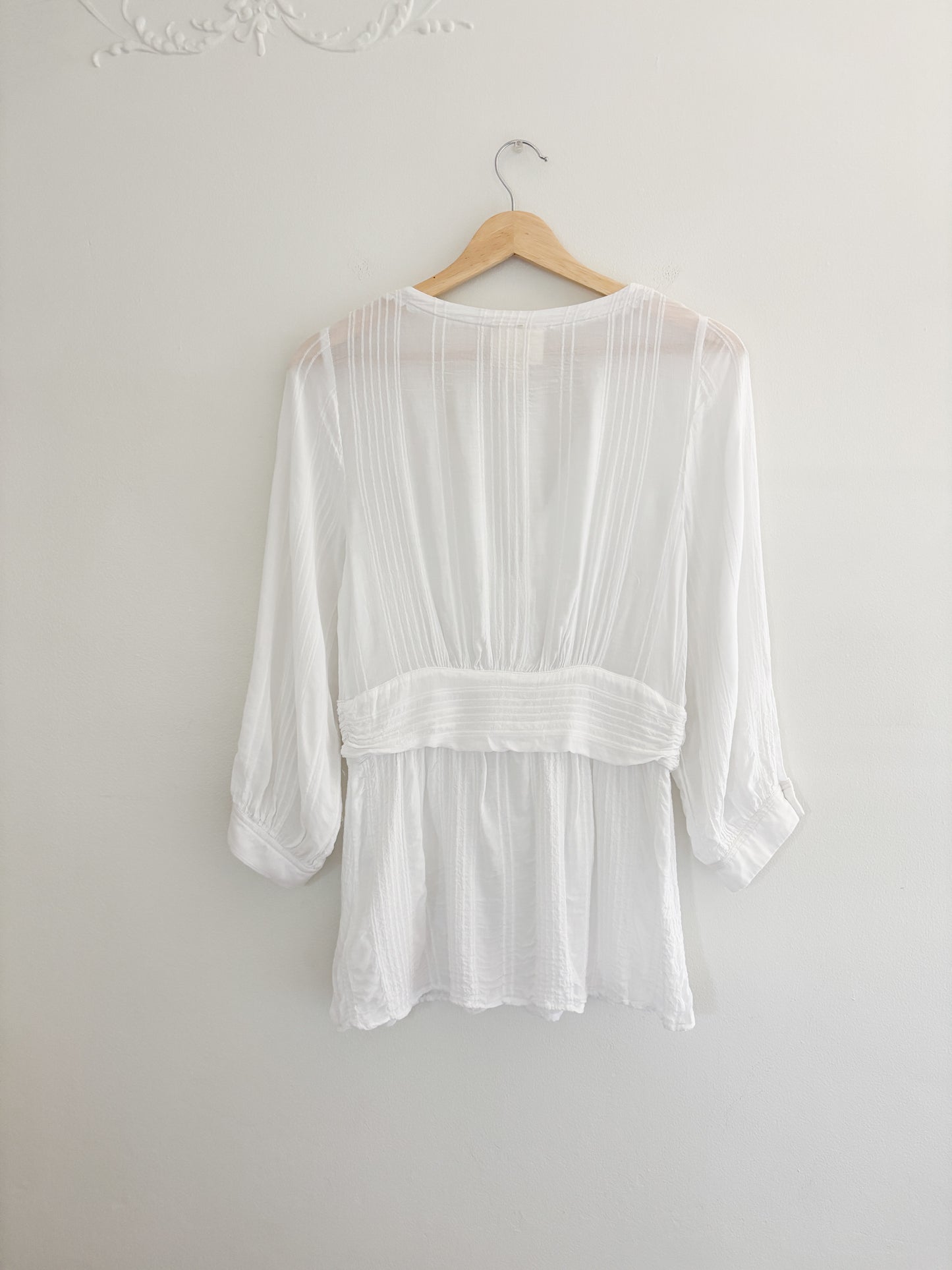 Anthropologie Maeve Isolode Waisted Blouse (S/M)