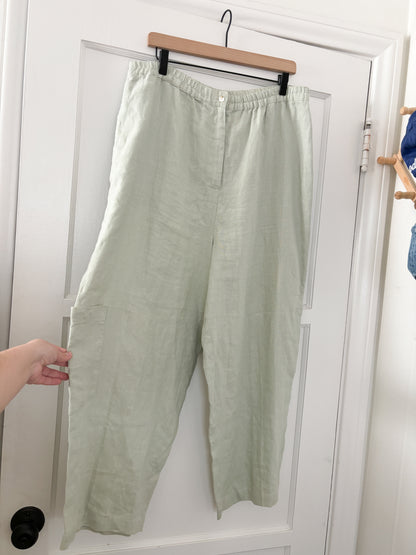 Vintage Linen Sage Set (M/L)