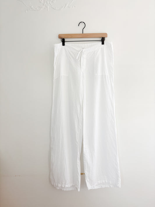 White Linen Pants (L)