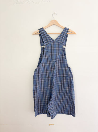 Vintage Plaid Overalls (S)