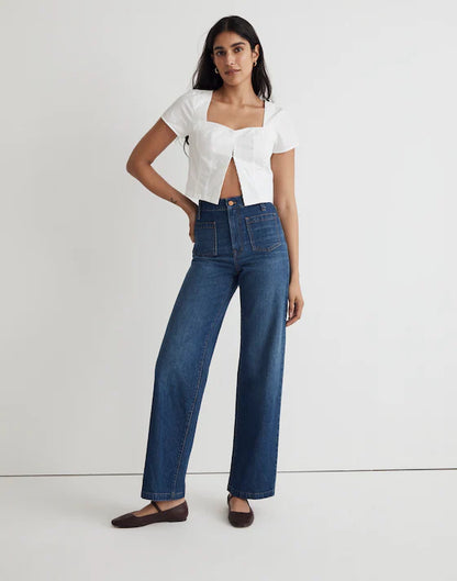 Madewell Perfect Vintage Wide Leg Jeans (33)