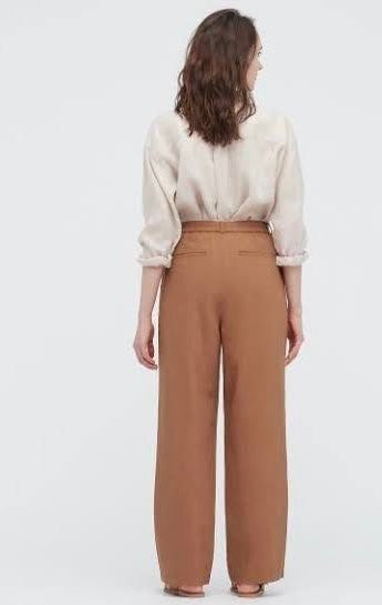 Uniqlo Relaxed Linen Blend Pants (L)
