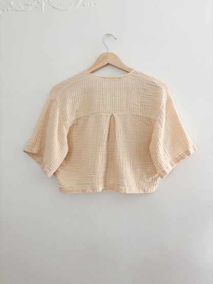 Zara gauze crop top (S)