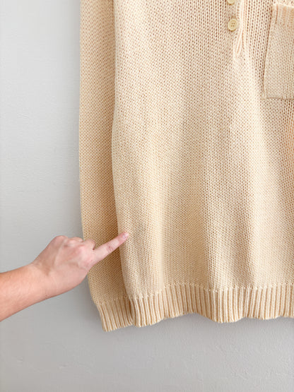 Vintage Henley Sweater (M)