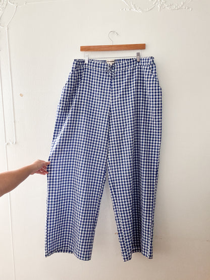 Sanderhaus Blue Gingham Pants (XL)