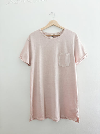 Cotton pink pocket tee (L)
