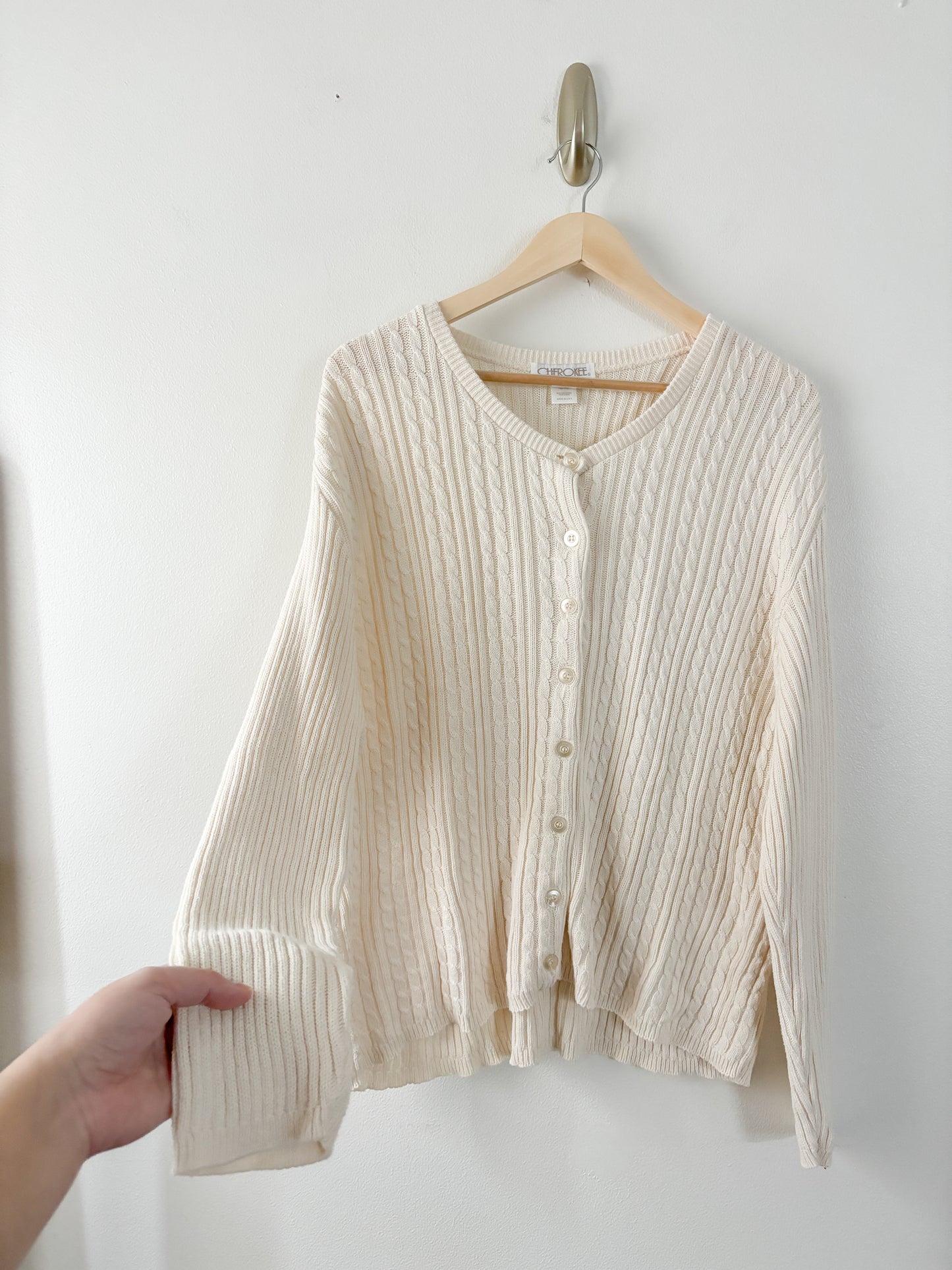Vintage Cherokee Cable Knit Cardigan
