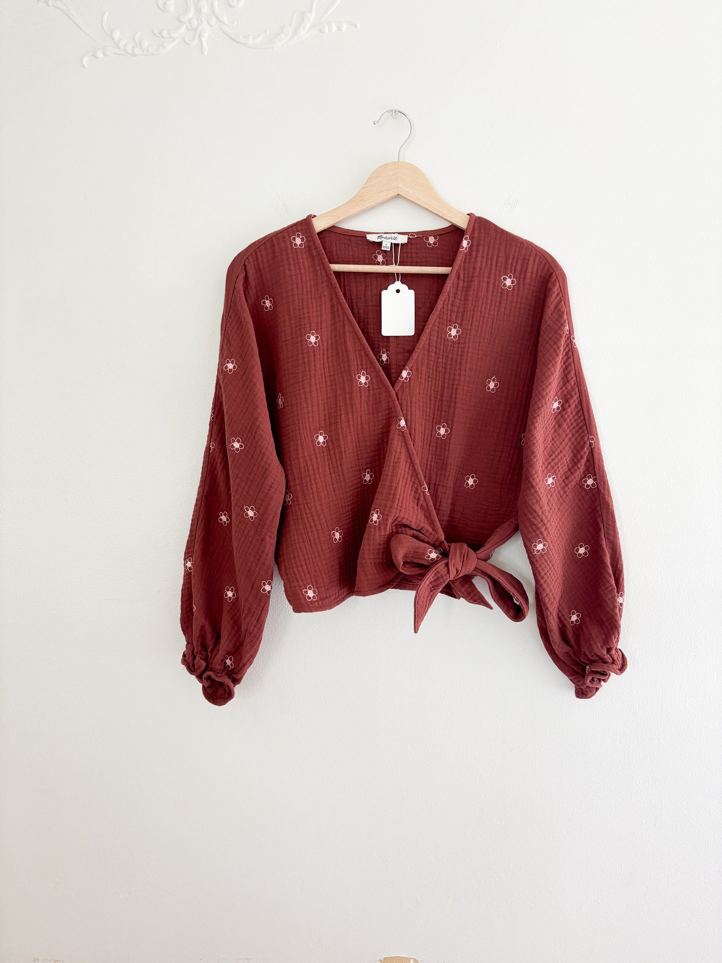 Madewell Wrap Floral Blouse (S)