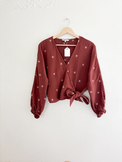 Madewell Wrap Floral Blouse (S)